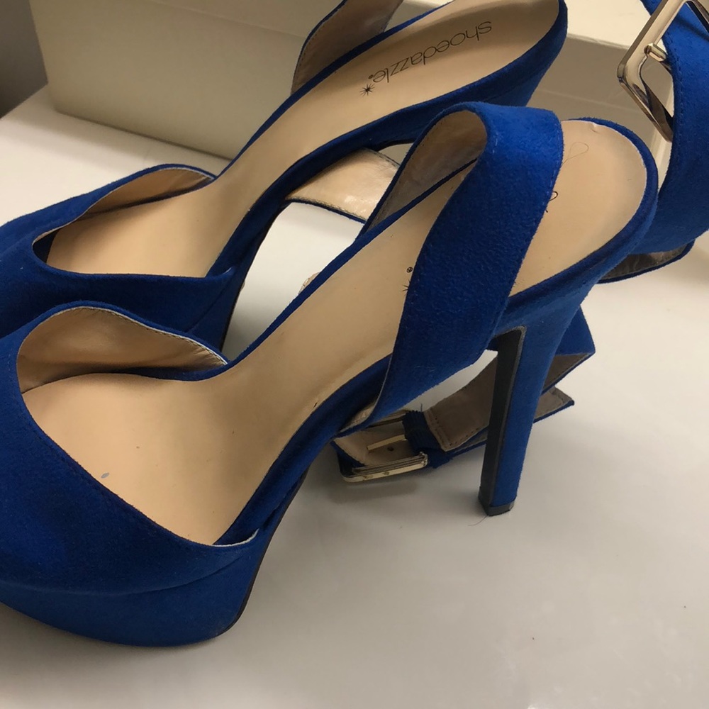 Blue platform heels - Picture 2 of 3